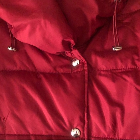 Marc New York dark red Puffer Jacket with Shawl collar Size M - Picture 5 of 11